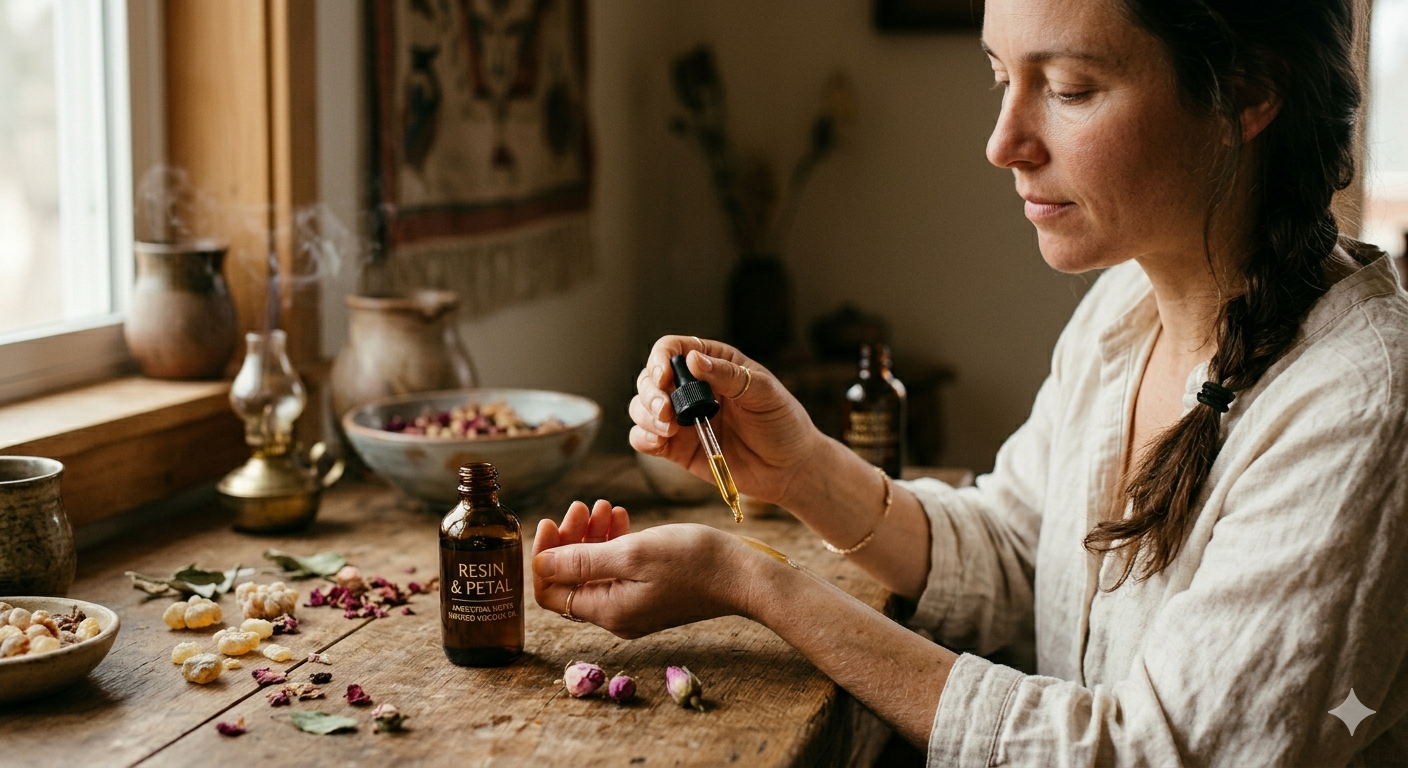 Royal Essence products on a warm cream and white surface